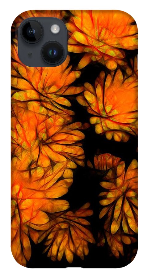 Yellow Flower Abstract - Phone Case
