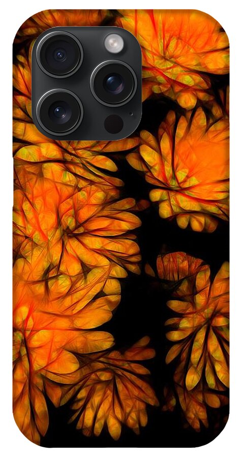 Yellow Flower Abstract - Phone Case