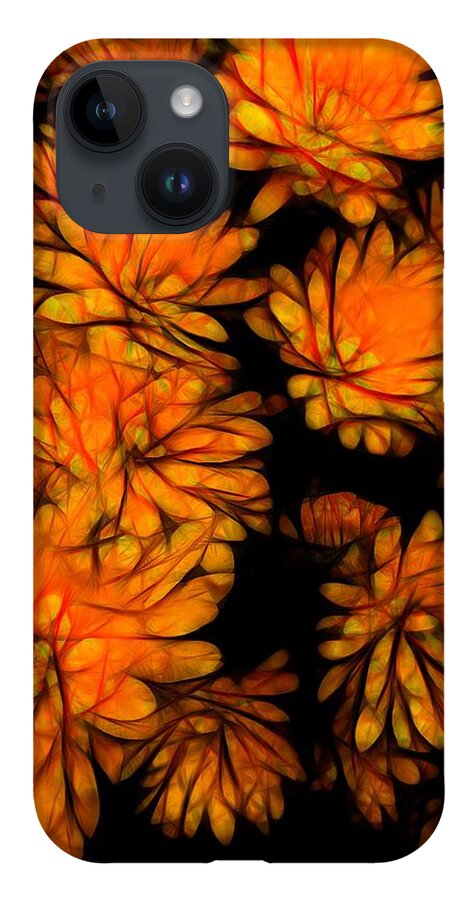 Yellow Flower Abstract - Phone Case
