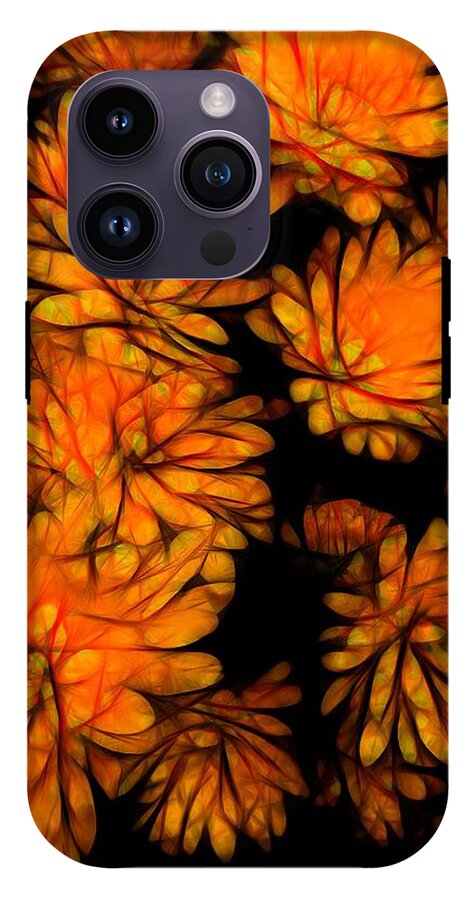 Yellow Flower Abstract - Phone Case