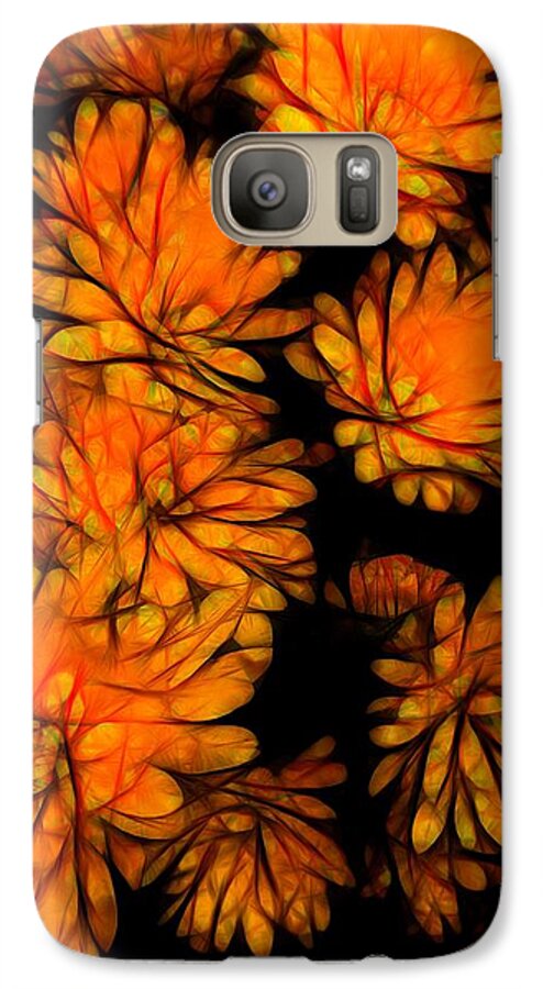 Yellow Flower Abstract - Phone Case
