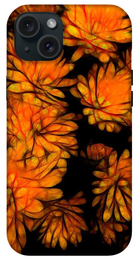 Yellow Flower Abstract - Phone Case