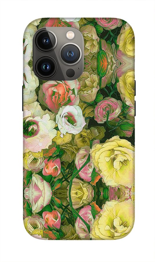 Yellow Flower Kaleidoscope - Phone Case