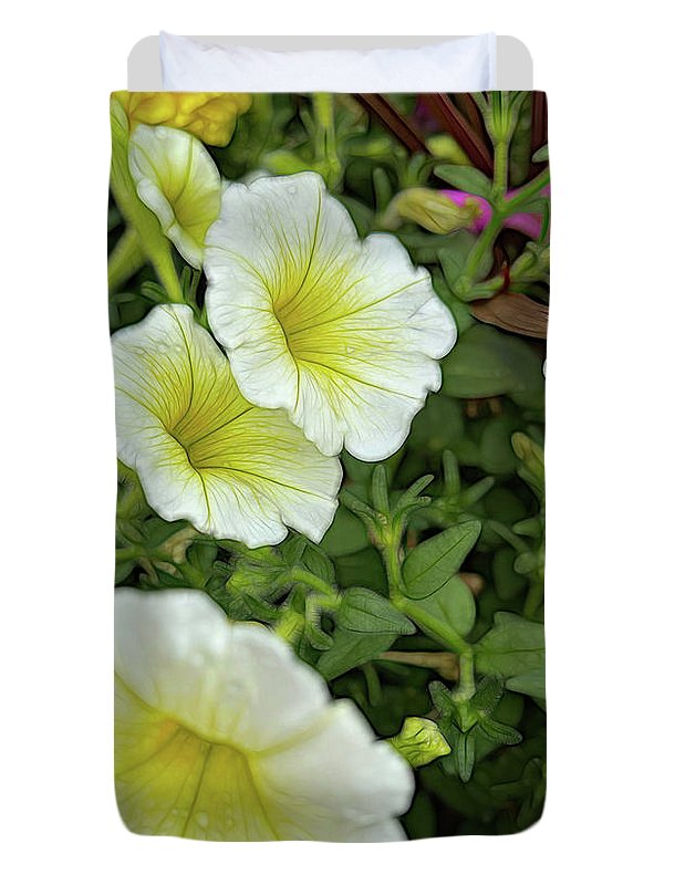 Yellow Petunias - Duvet Cover