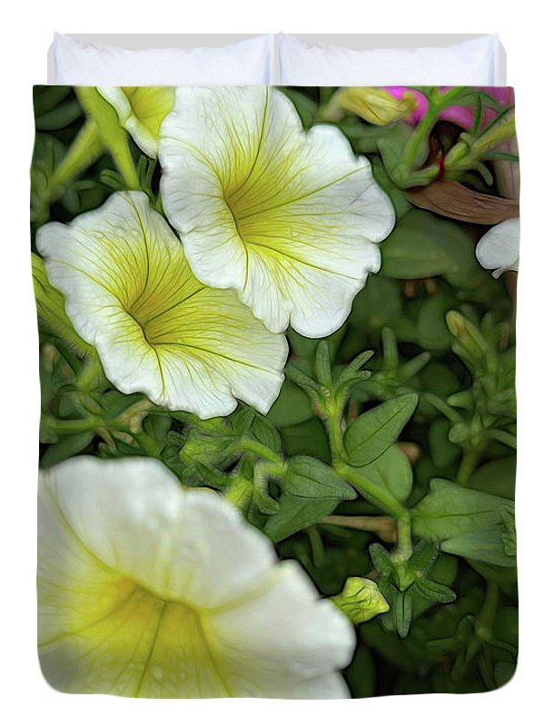 Yellow Petunias - Duvet Cover