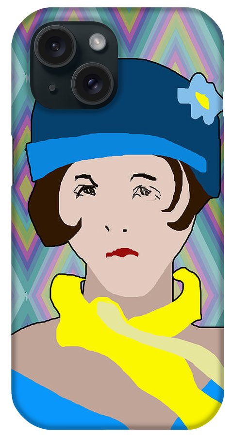 Yellow Scarf Girl - Phone Case