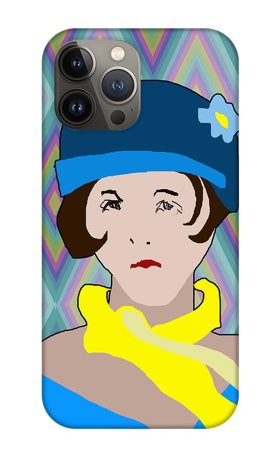 Yellow Scarf Girl - Phone Case