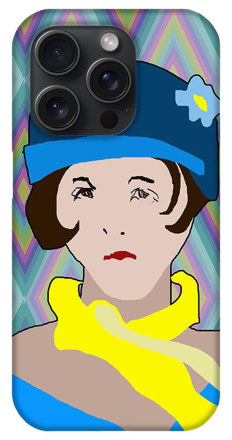 Yellow Scarf Girl - Phone Case