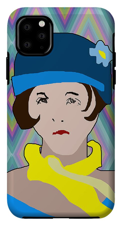 Yellow Scarf Girl - Phone Case