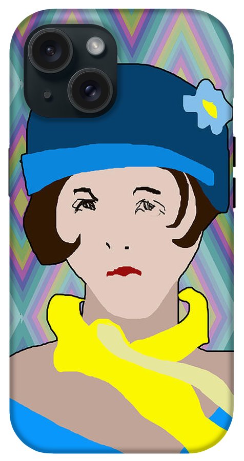 Yellow Scarf Girl - Phone Case