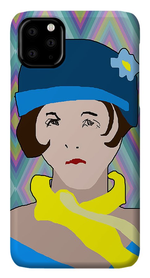 Yellow Scarf Girl - Phone Case