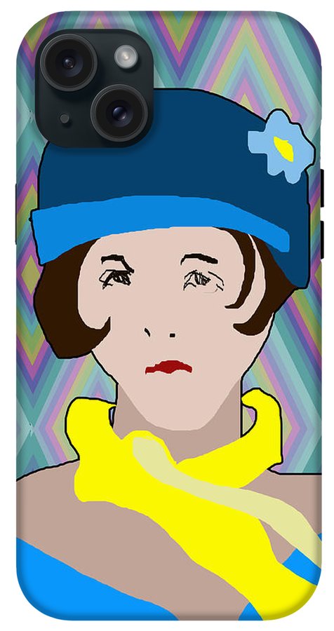 Yellow Scarf Girl - Phone Case