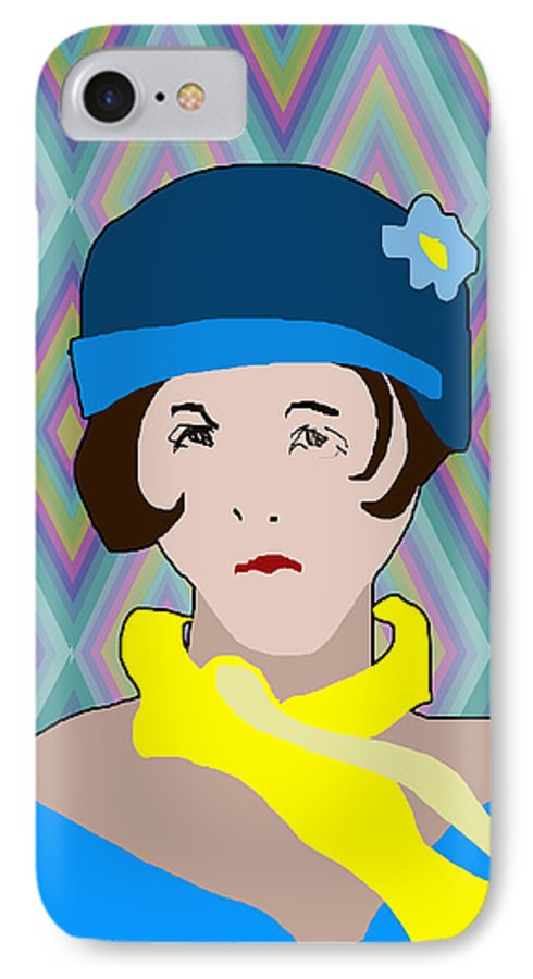 Yellow Scarf Girl - Phone Case
