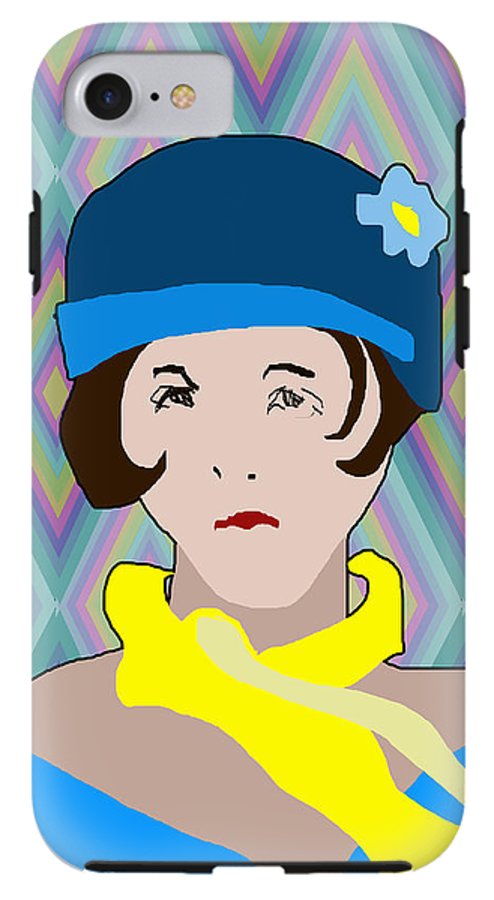 Yellow Scarf Girl - Phone Case