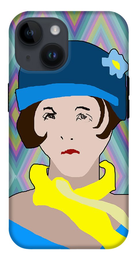 Yellow Scarf Girl - Phone Case