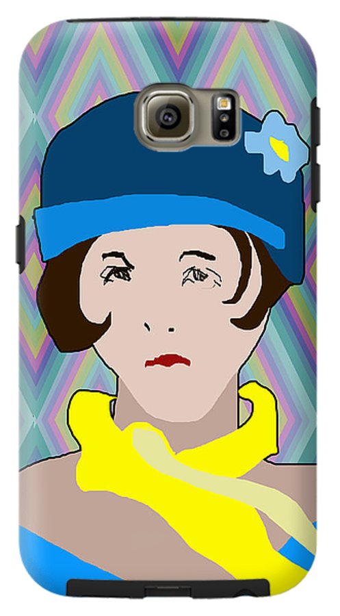 Yellow Scarf Girl - Phone Case