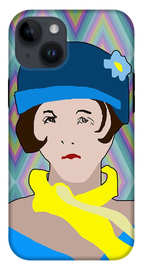 Yellow Scarf Girl - Phone Case