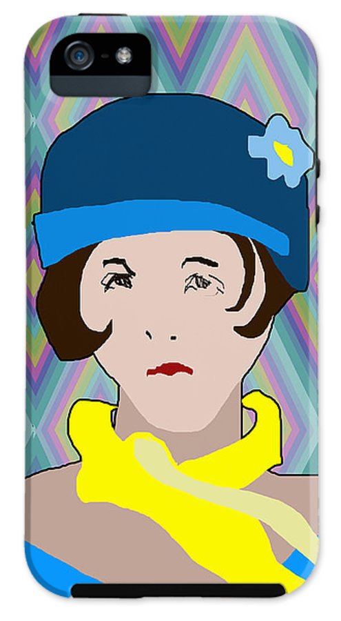 Yellow Scarf Girl - Phone Case