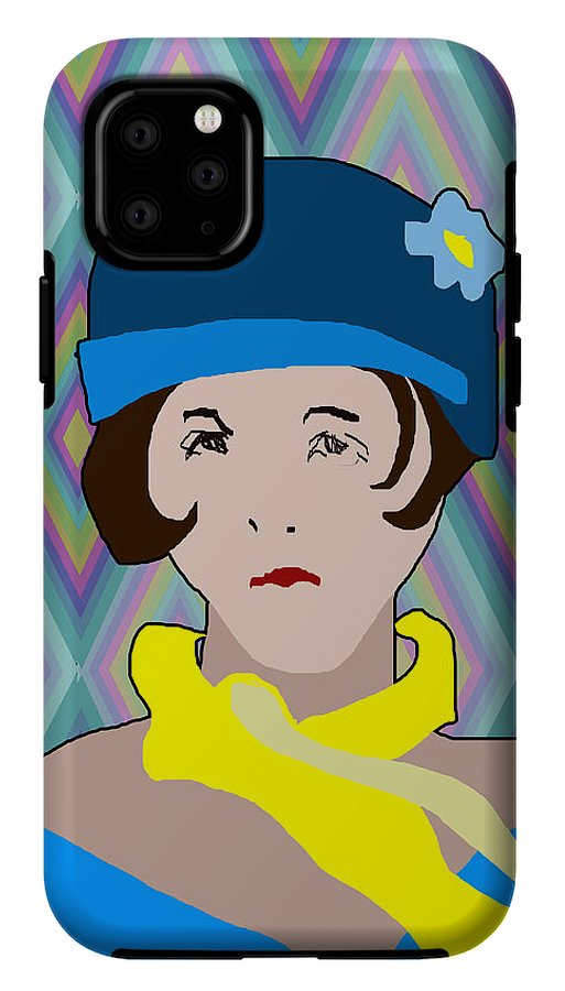 Yellow Scarf Girl - Phone Case