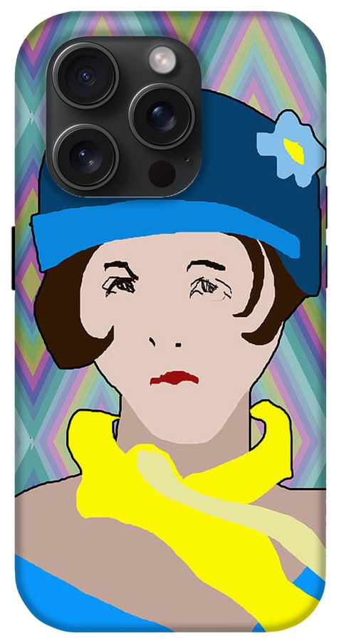 Yellow Scarf Girl - Phone Case