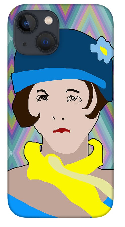 Yellow Scarf Girl - Phone Case