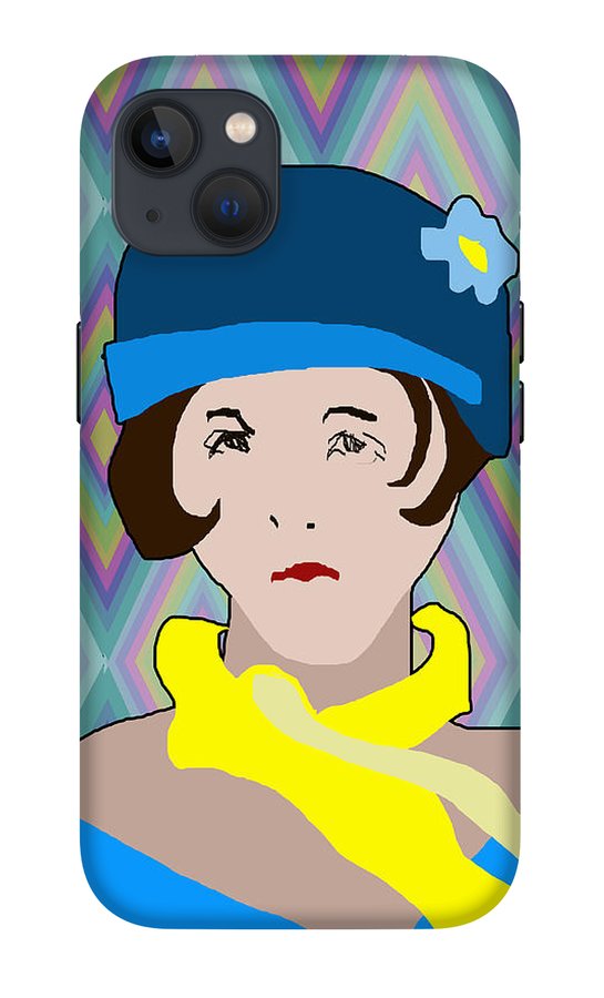 Yellow Scarf Girl - Phone Case