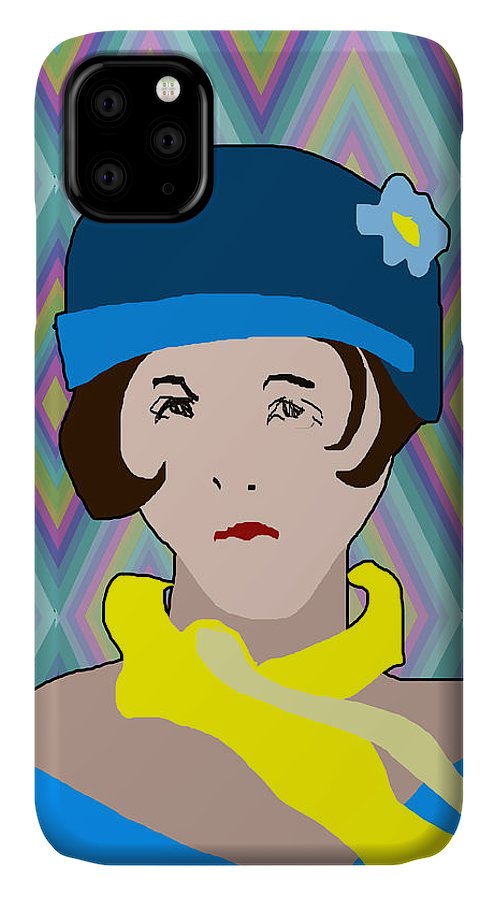 Yellow Scarf Girl - Phone Case