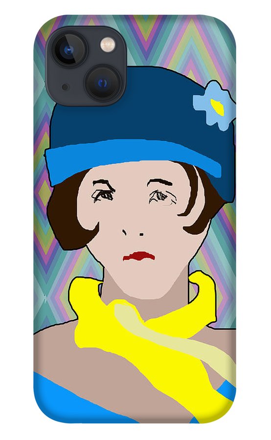 Yellow Scarf Girl - Phone Case