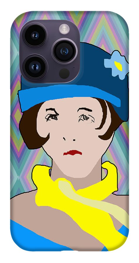 Yellow Scarf Girl - Phone Case