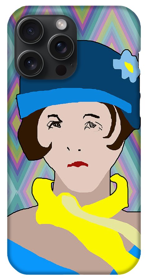 Yellow Scarf Girl - Phone Case