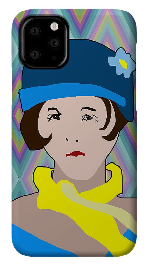 Yellow Scarf Girl - Phone Case