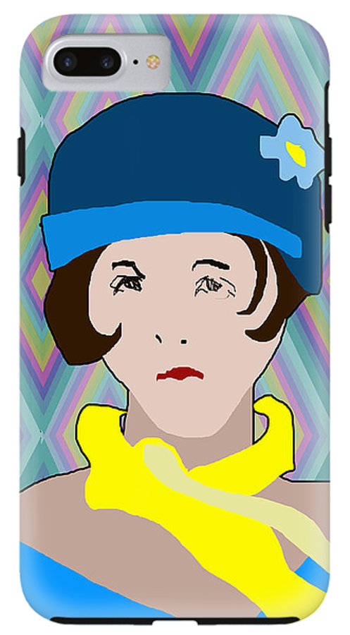 Yellow Scarf Girl - Phone Case