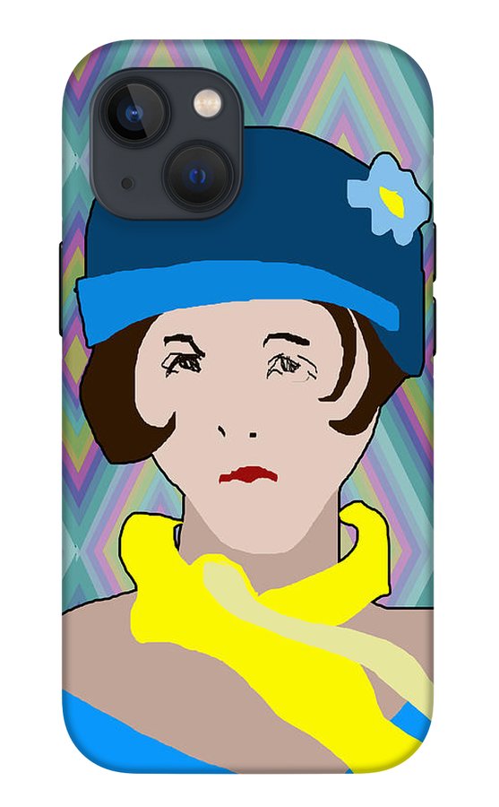 Yellow Scarf Girl - Phone Case