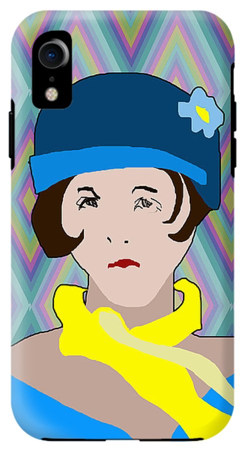Yellow Scarf Girl - Phone Case