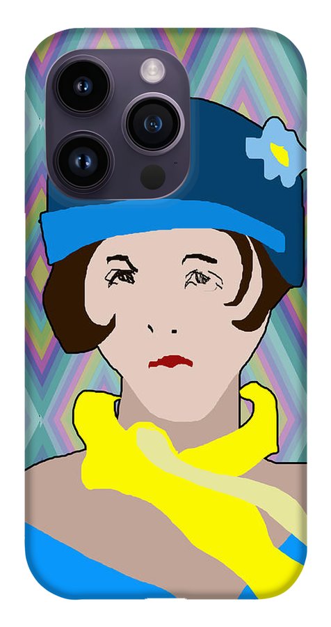 Yellow Scarf Girl - Phone Case