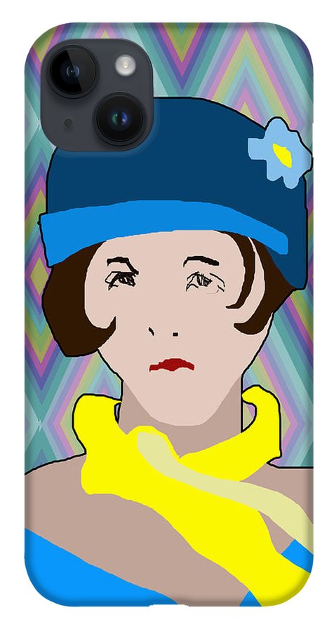 Yellow Scarf Girl - Phone Case