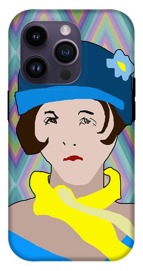 Yellow Scarf Girl - Phone Case