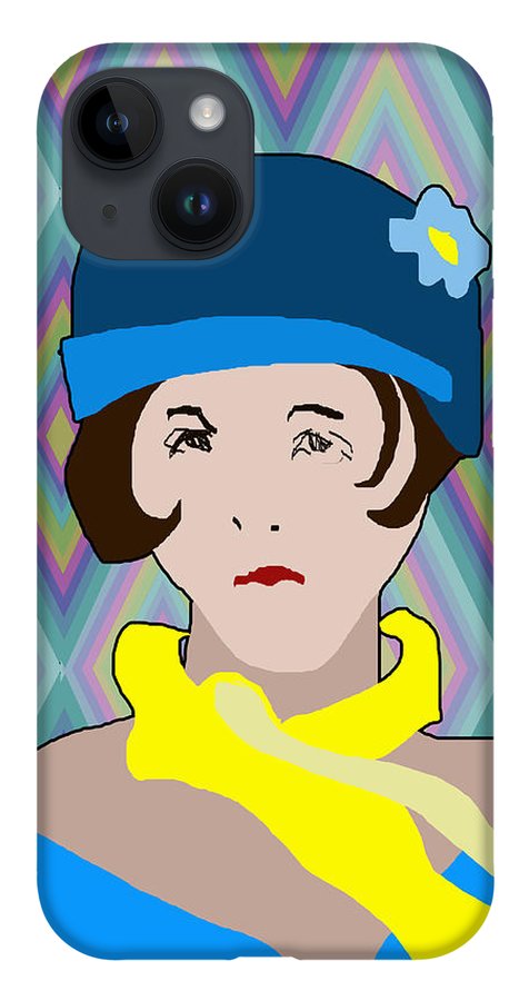 Yellow Scarf Girl - Phone Case