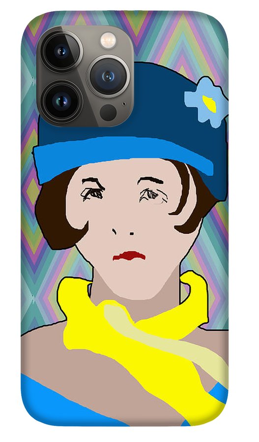 Yellow Scarf Girl - Phone Case