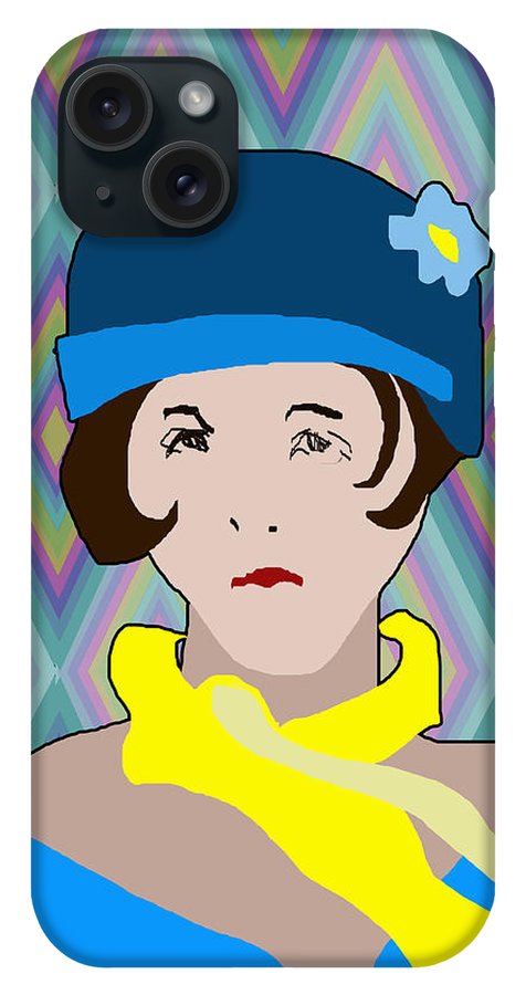 Yellow Scarf Girl - Phone Case