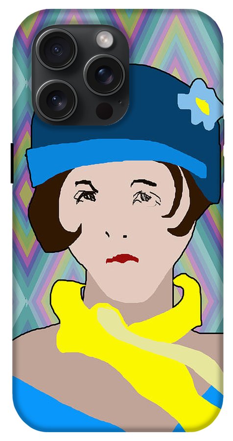Yellow Scarf Girl - Phone Case