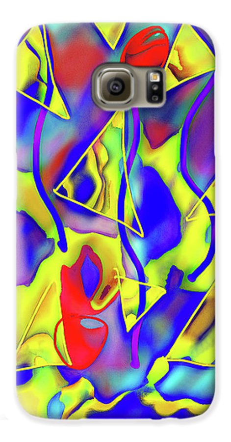Yellow Triangles Abstract - Phone Case