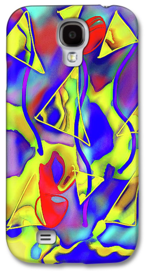 Yellow Triangles Abstract - Phone Case