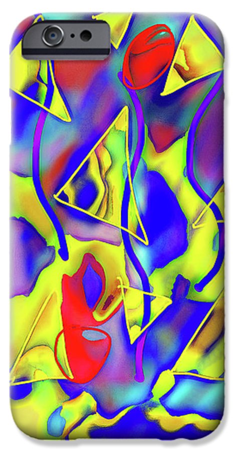 Yellow Triangles Abstract - Phone Case