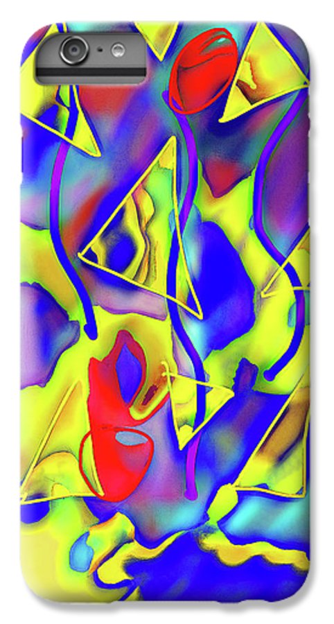 Yellow Triangles Abstract - Phone Case