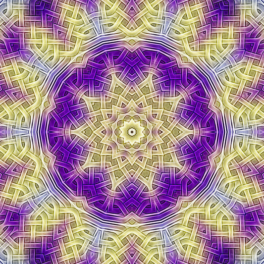 Yellow Celtic Weave Digital Image Download