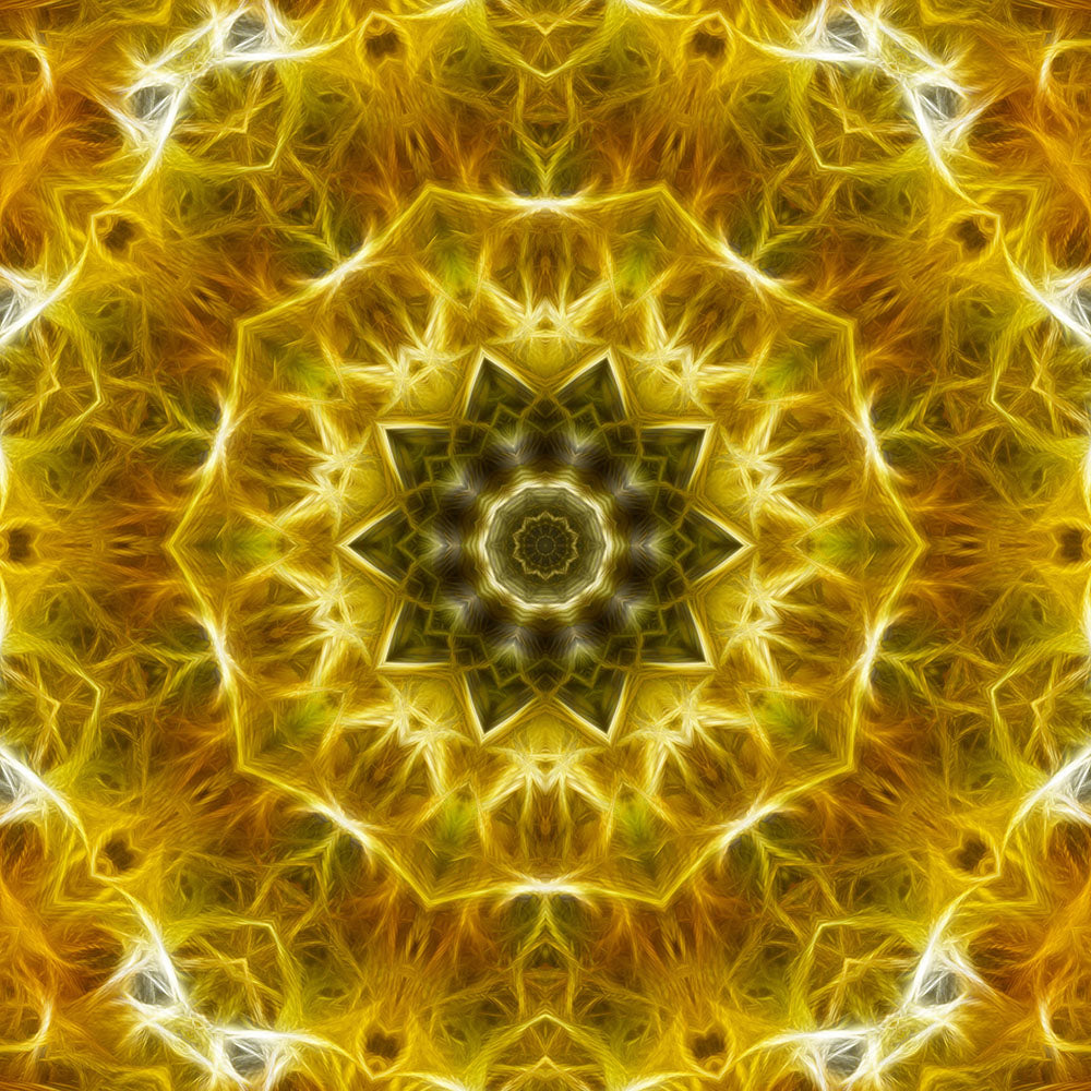 Yellow Gold Kaleidoscope Digital Image Download