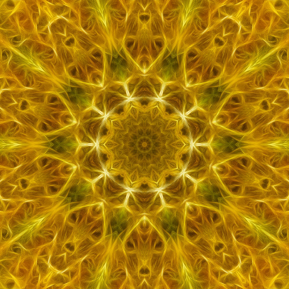 Yellow Kaleidoscope Digital Image Download