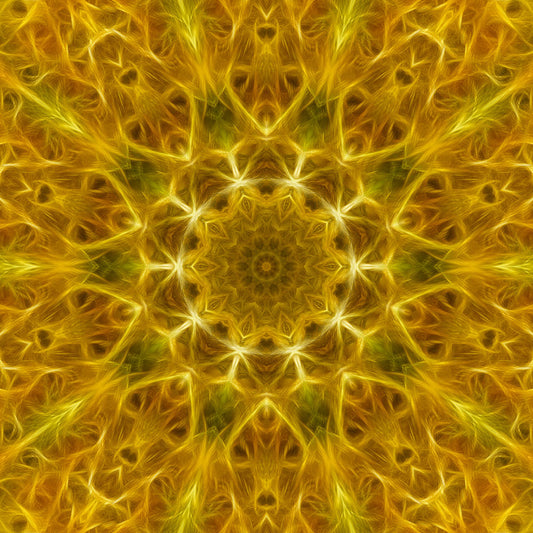 Yellow Kaleidoscope Digital Image Download