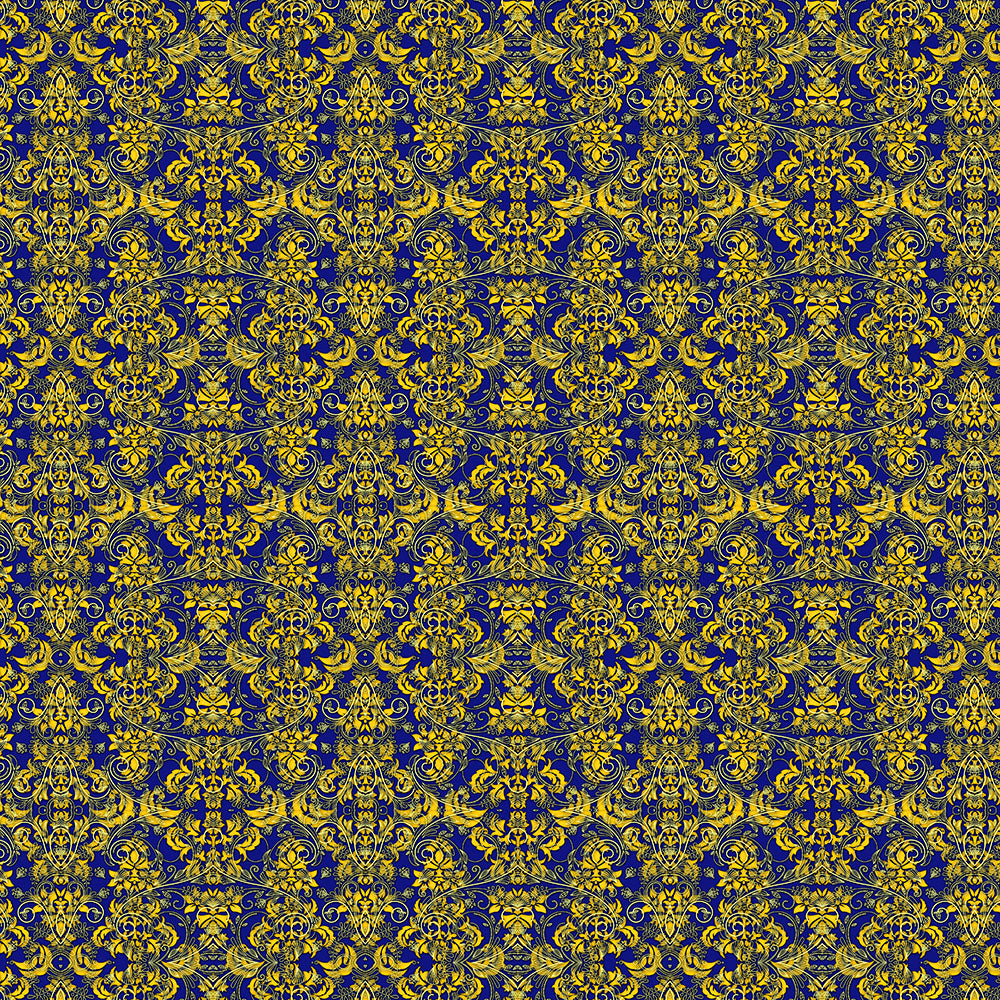 Yellow Vines and Lace Digital Image Download